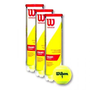 Bote de 4 Pelotas Wilson Tour Premier All Court para un rendimiento superior en todas las superficies de juego.